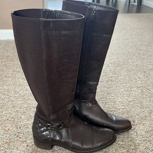 Aquatalia Leather Riding Boots Size 9